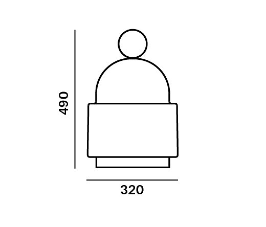Dome Nomad small PC1265 | Lampade pavimento | Brokis