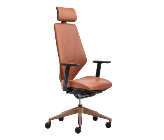 V6 swivel chair, fully upholstered with headrest | Chaises de bureau | VANK