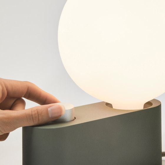 Alumina Table Lamp Sage with Sphere IV | Table lights | Tala