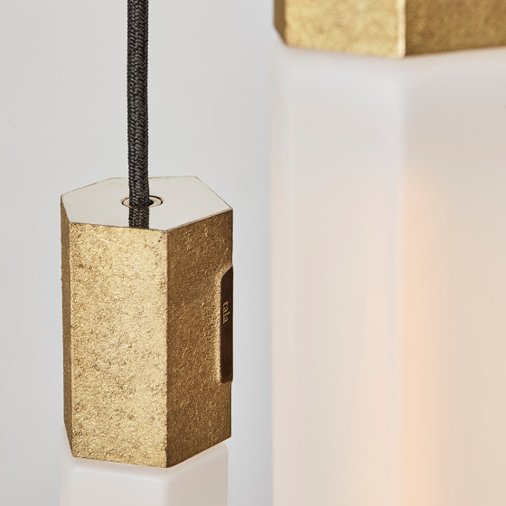 Basalt Triple Pendant in Brass | Suspended lights | Tala
