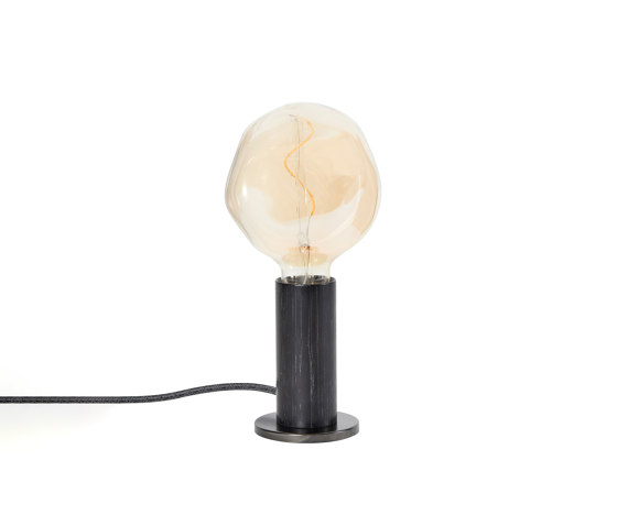 Knuckle Table Lamp Blackened Oak UK with Voronoi-I Bulb EU | Table lights | Tala