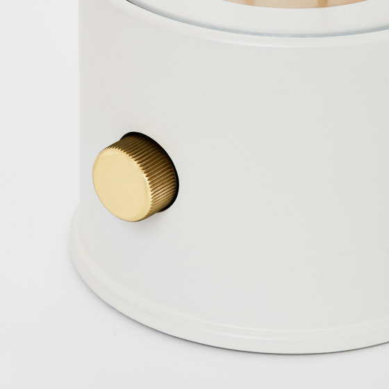Tala x Farrow & Ball, The Muse Portable Lamp in Candlenut White | Table lights | Tala