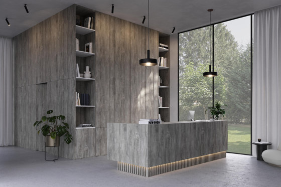 Raw Concrete grey | Wood panels | UNILIN Division Panels
