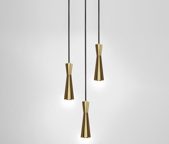 Cone 3 Piece Cluster - Lamp | Suspended lights | Marc Wood Studio