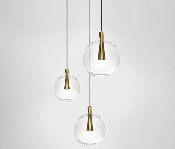 Cone 3 Piece Cluster - Lamp and Shade | Pendelleuchten | Marc Wood Studio