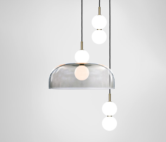 Echo 3 Piece Cluster - Lamp and Shade | Suspensions | Marc Wood Studio