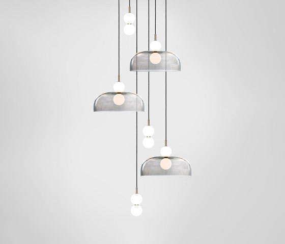 Echo 6 Piece Cluster - Lamp and Shade | Pendelleuchten | Marc Wood Studio