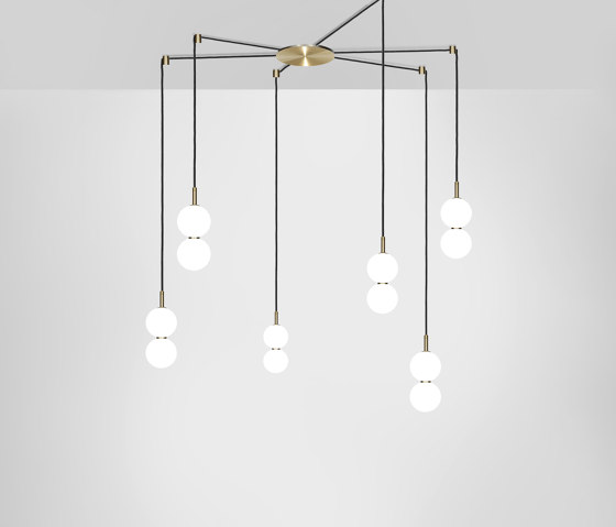 Echo 6 Piece Cluster (Wide) - Lamp | Lampade sospensione | Marc Wood Studio