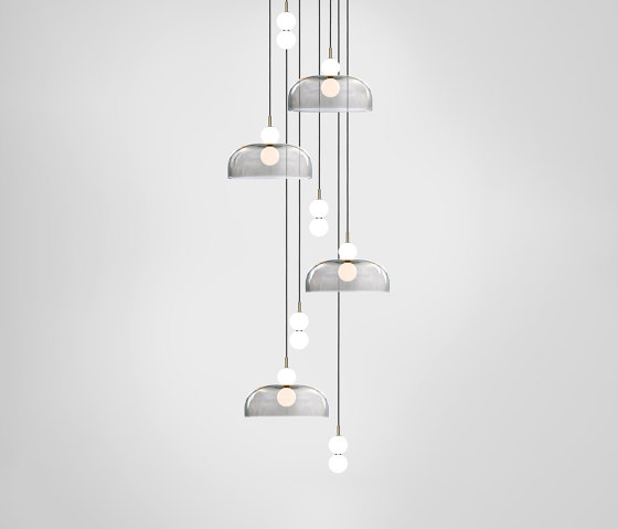 Echo 8 Piece Cluster - Lamp and Shade | Suspensions | Marc Wood Studio