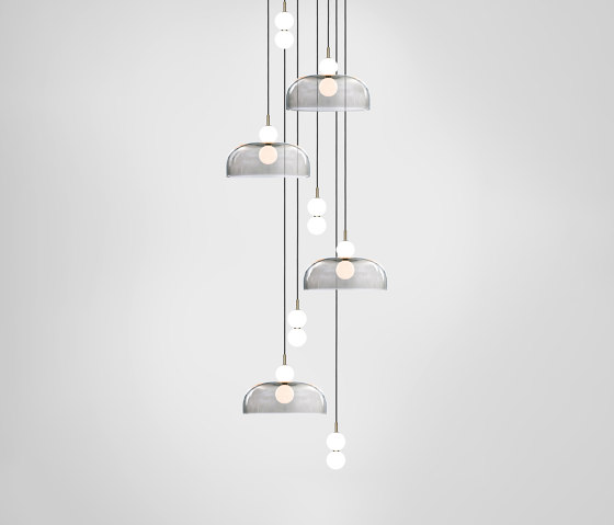 Echo 8 Piece Cluster - Lamp and Shade | Suspended lights | Marc Wood Studio