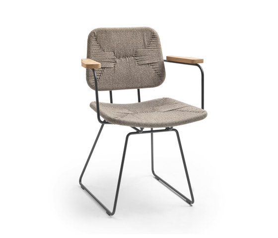 Echoes Outdoor dining chair with armrests | Sedie | Flexform