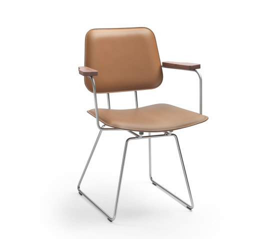 Echoes S.H.  dining chair with armrests | Sedie | Flexform