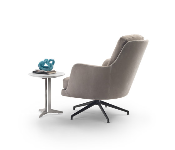 Marley armchair w/swivelling base | Armchairs | Flexform