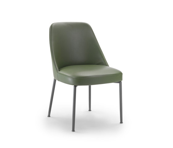 Marley dining chair metal/wood structure | Sedie | Flexform