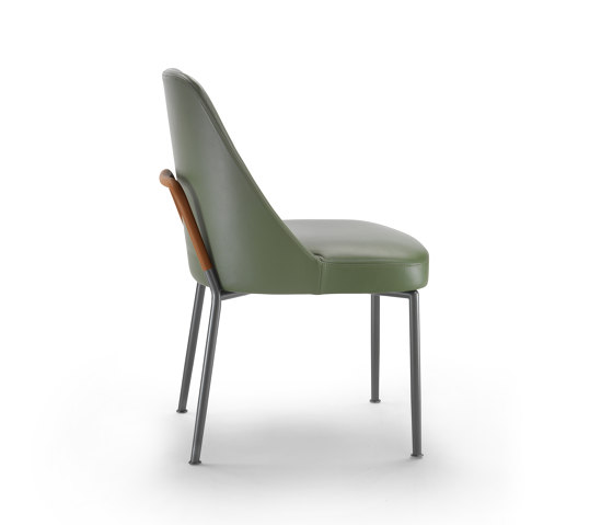 Marley dining chair metal/wood structure | Sillas | Flexform