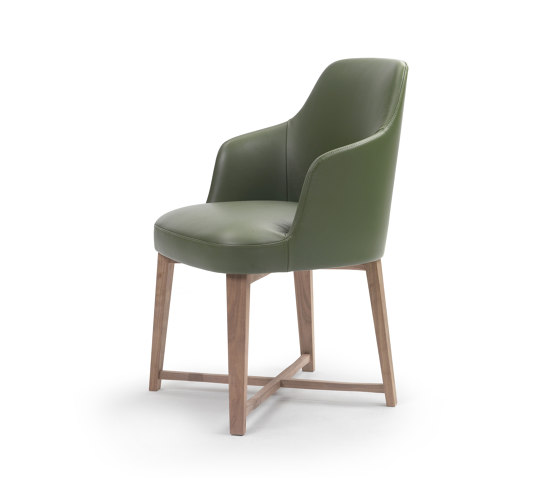 Marley dining armchair metal/wood structure | Stühle | Flexform