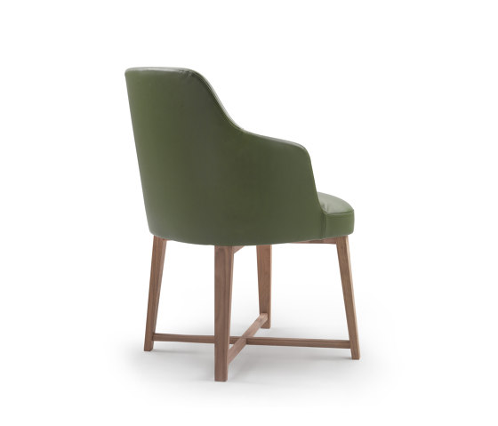 Marley dining armchair metal/wood structure | Sillas | Flexform