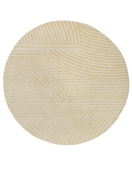 Abstract - Naum circle cream | Rugs | REUBER HENNING