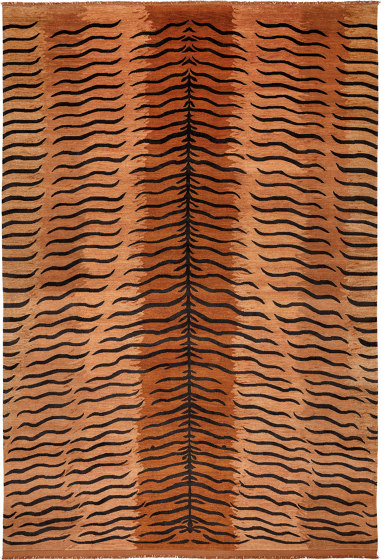Traditional - Tiger Spine orange black | Formatteppiche | REUBER HENNING