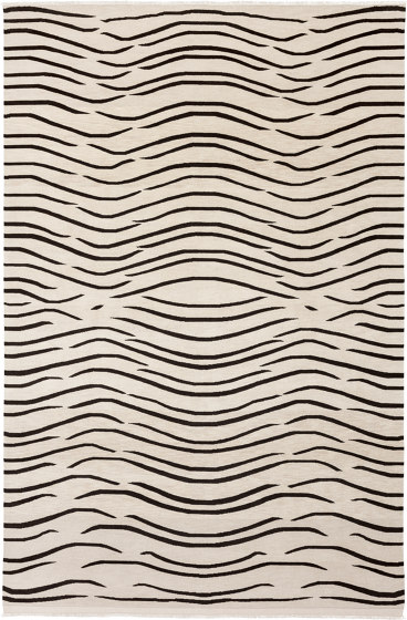 Traditional - Tiger wave white&black | Tapis / Tapis de designers | REUBER HENNING
