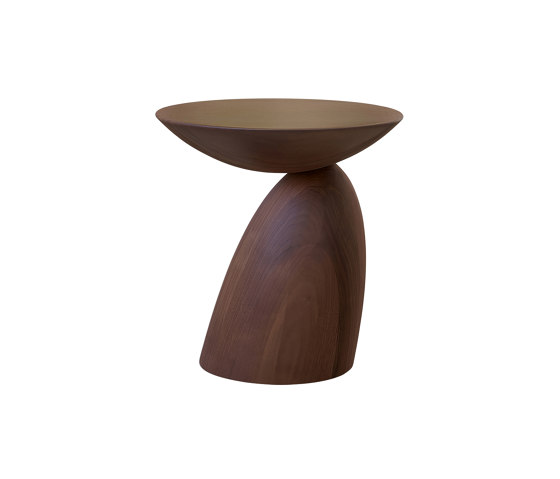 Parabel wooden, side table, stained walnut finish | Tavolini alti | Eero Aarnio Originals