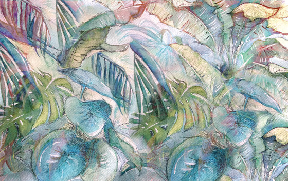 Botanika | Jungle Watercolor | Ceramic tiles | Officinarkitettura