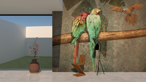Nature | Parrots | Keramik Fliesen | Officinarkitettura