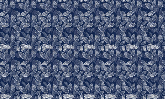 Pattern design | Foglie Blu | Piastrelle ceramica | Officinarkitettura