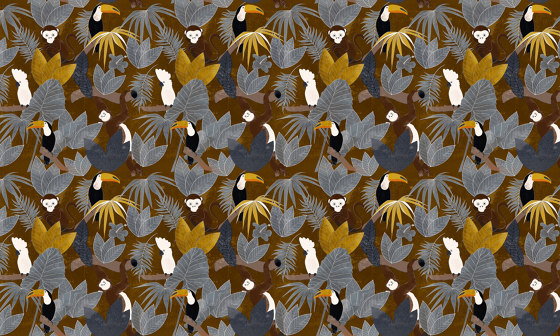 Pattern design | Jungle Naif Gold | Keramik Fliesen | Officinarkitettura