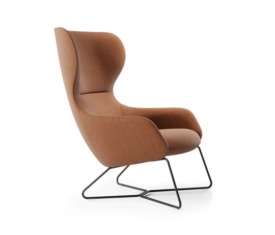 Amelia Wing Chair -  Sled base | Sessel | Boss Design