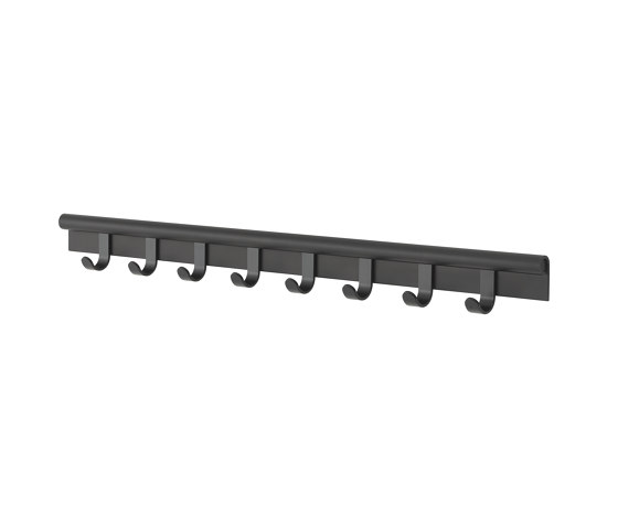 Coil Coat Rack | 100 cm / 39.4" - Black | Hook rails | Muuto