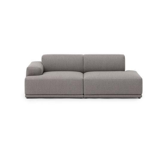 Connect Soft Modular Sofa | 2-Seater - Configuration 2 - Re-wool 128 | Sofas | Muuto