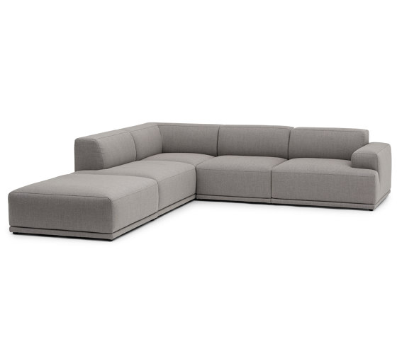 Connect Soft Modular Sofa | Corner - Configuration 1 - Re-wool 128 | Canapés | Muuto