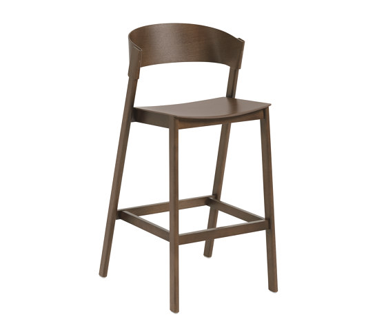 Cover Bar Stool - Stained Dark Brown | Tabourets de bar | Muuto