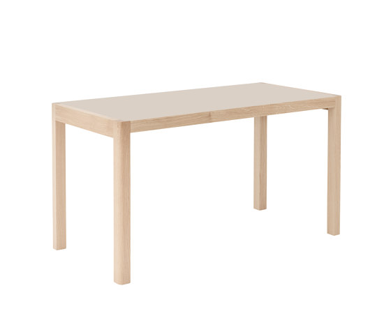 Workshop Table - Warm Grey Linoleum/Oak | Dining tables | Muuto
