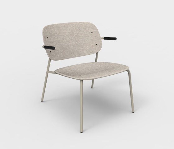 Hale PET Felt Lounge Chair Armrests | Poltrone | De Vorm