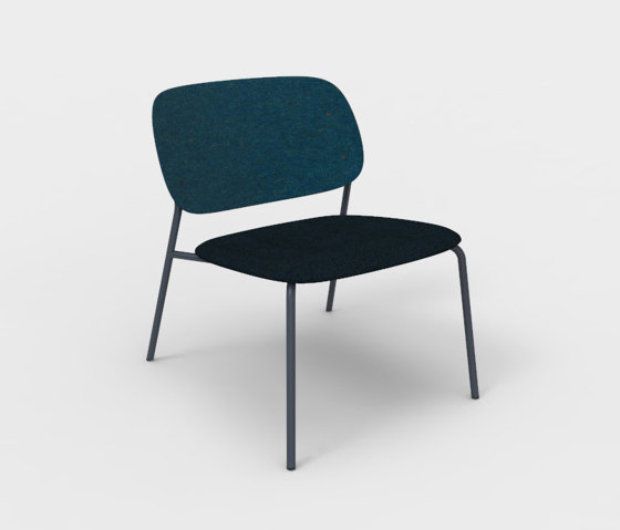 Hale PET Felt Lounge Chair Upholstered | Sessel | De Vorm