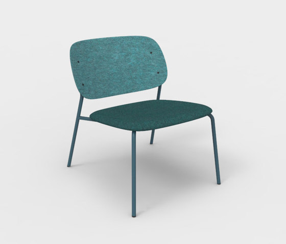 Hale PET Felt Lounge Chair Upholstered | Sillones | De Vorm