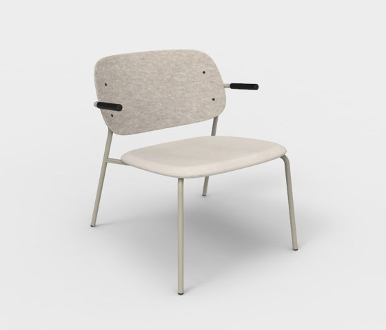 Hale PET Felt Lounge Chair Armrests Upholstered | Armchairs | De Vorm
