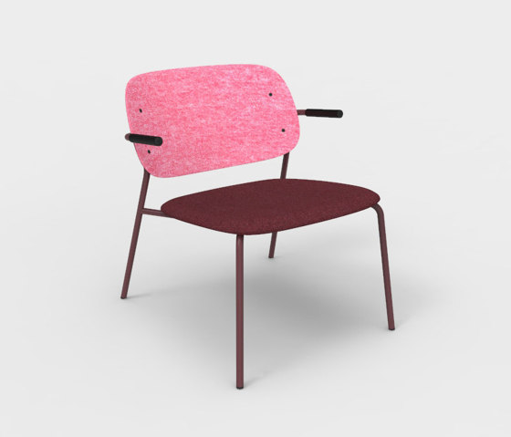 Hale PET Felt Lounge Chair Armrests Upholstered | Sessel | De Vorm