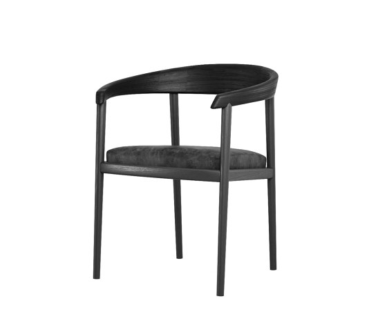 Chillax ARMCHAIR w/ LEATHER (Vintage Black) | Chairs | Karpenter
