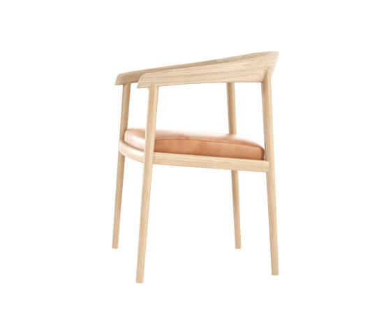 Chillax ARMCHAIR w/ LEATHER (Tan Cognac) | Chairs | Karpenter