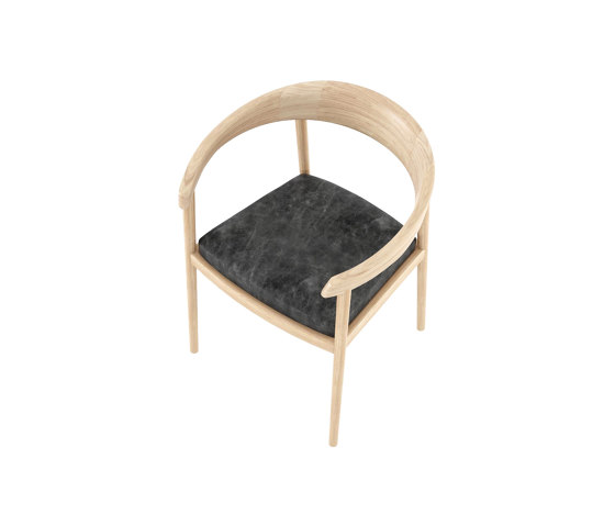 Chillax ARMCHAIR w/ LEATHER (Vintage Black) | Stühle | Karpenter