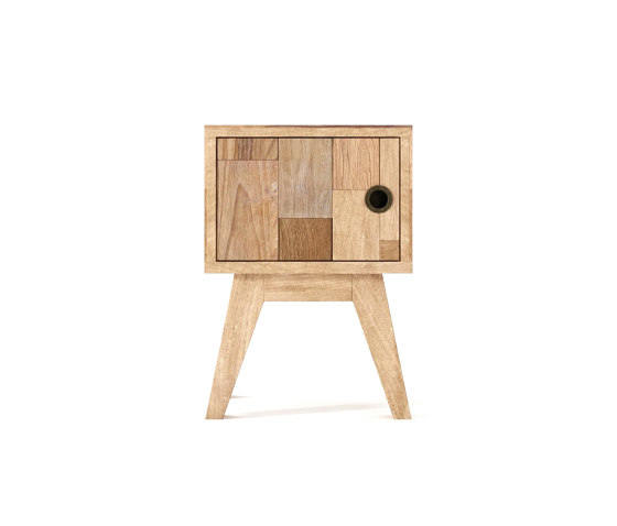 New Broklyn SIDE- BEDSIDE TABLE W/ DOOR | Comodini | Karpenter