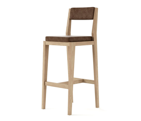 Nouveau Bistro BISTRO BARSTOOL CHAIR (VINTAGE BROWN) | Bar stools | Karpenter