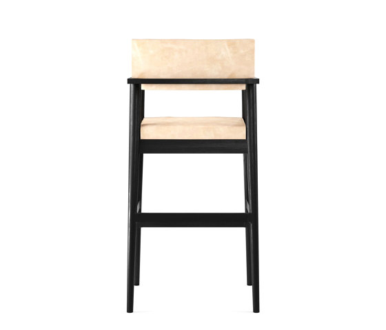 Vintage ARM BARSTOOL W/ LEATHER (NATURAL) | Bar stools | Karpenter