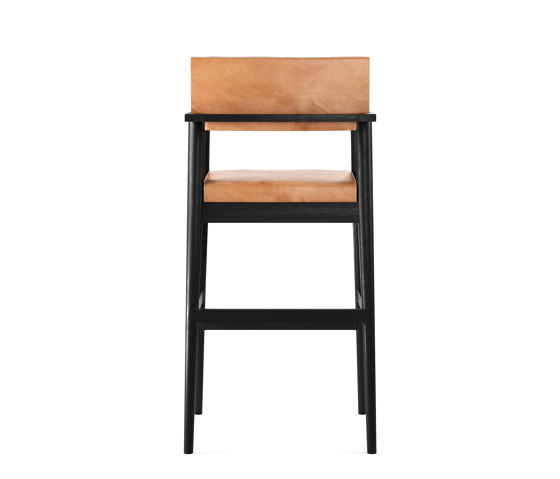 Vintage ARM BARSTOOL W/ LEATHER (TAN COGNAC) | Bar stools | Karpenter