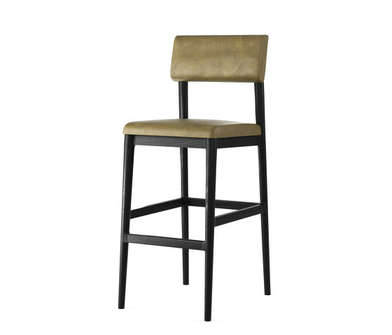 Vintage BARSTOOL LEATHER (OLIVE GREEN) | Bar stools | Karpenter