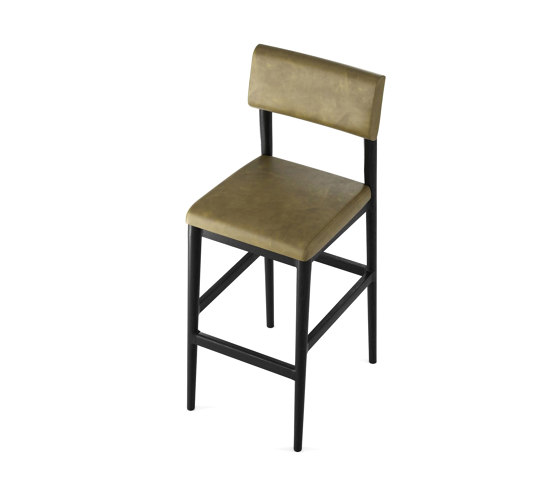 Vintage BARSTOOL LEATHER (OLIVE GREEN) | Bar stools | Karpenter