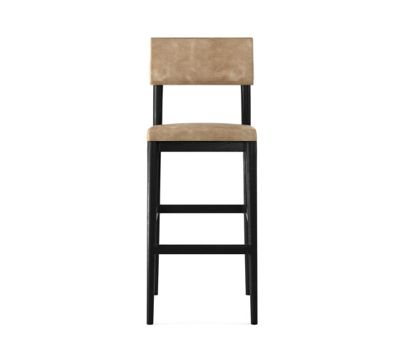 Vintage BARSTOOL W/ LEATHER (SAFARI GREY) | Bar stools | Karpenter